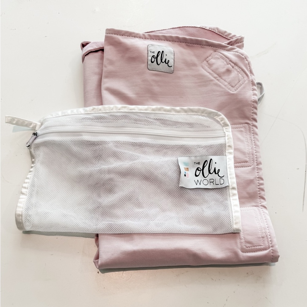 Ollie World Light Purple Swaddle with Pouch